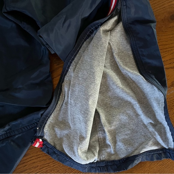 Y2K Russell Athletic strip zip leg athletic windbreaker lined pants - Picture 5 of 11